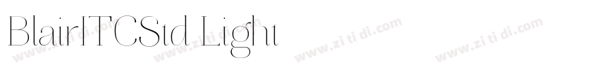 BlairITCStd Light字体转换
